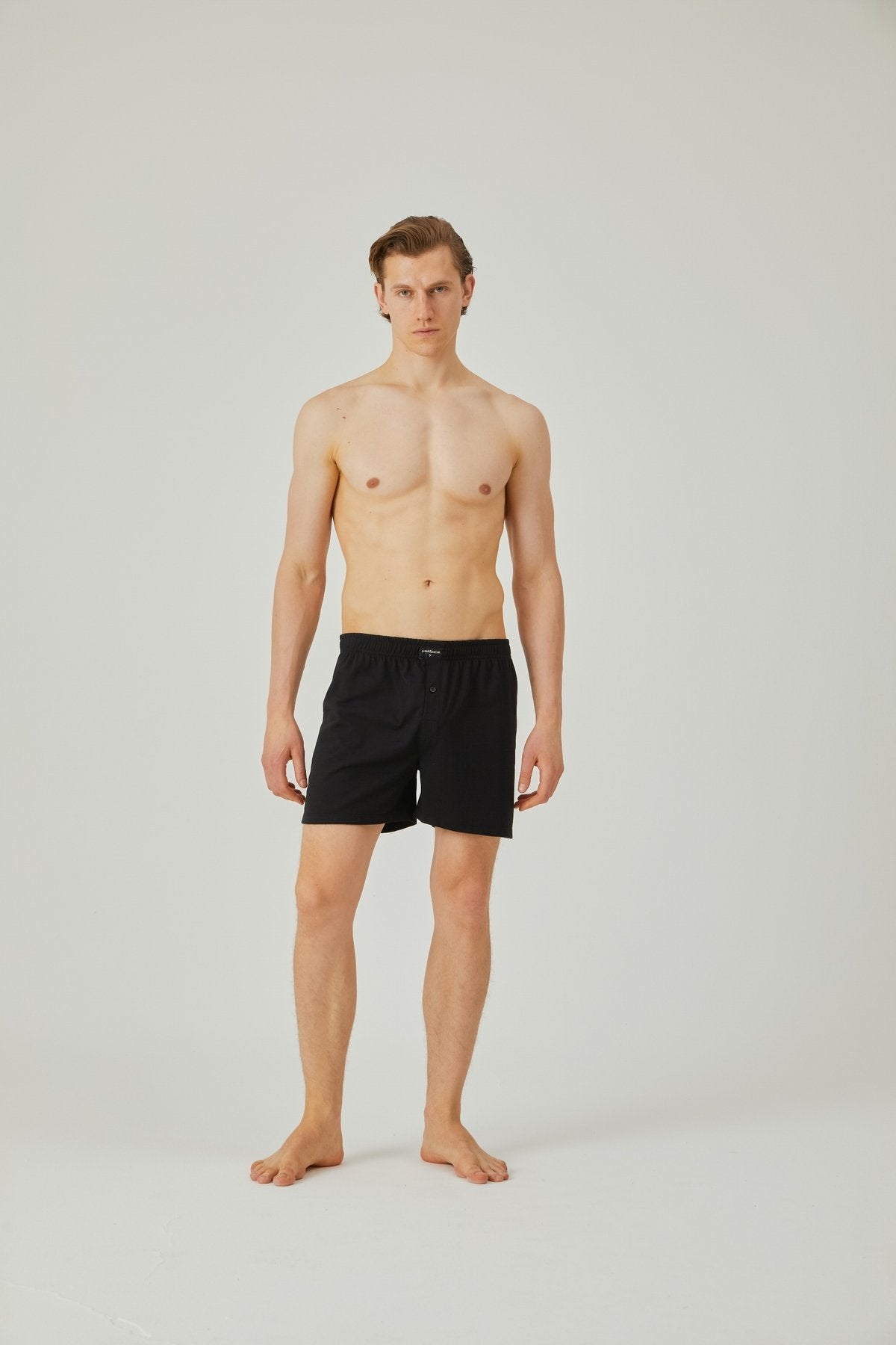 Erkek Koyu Lacivert Uzun Boy Boxer