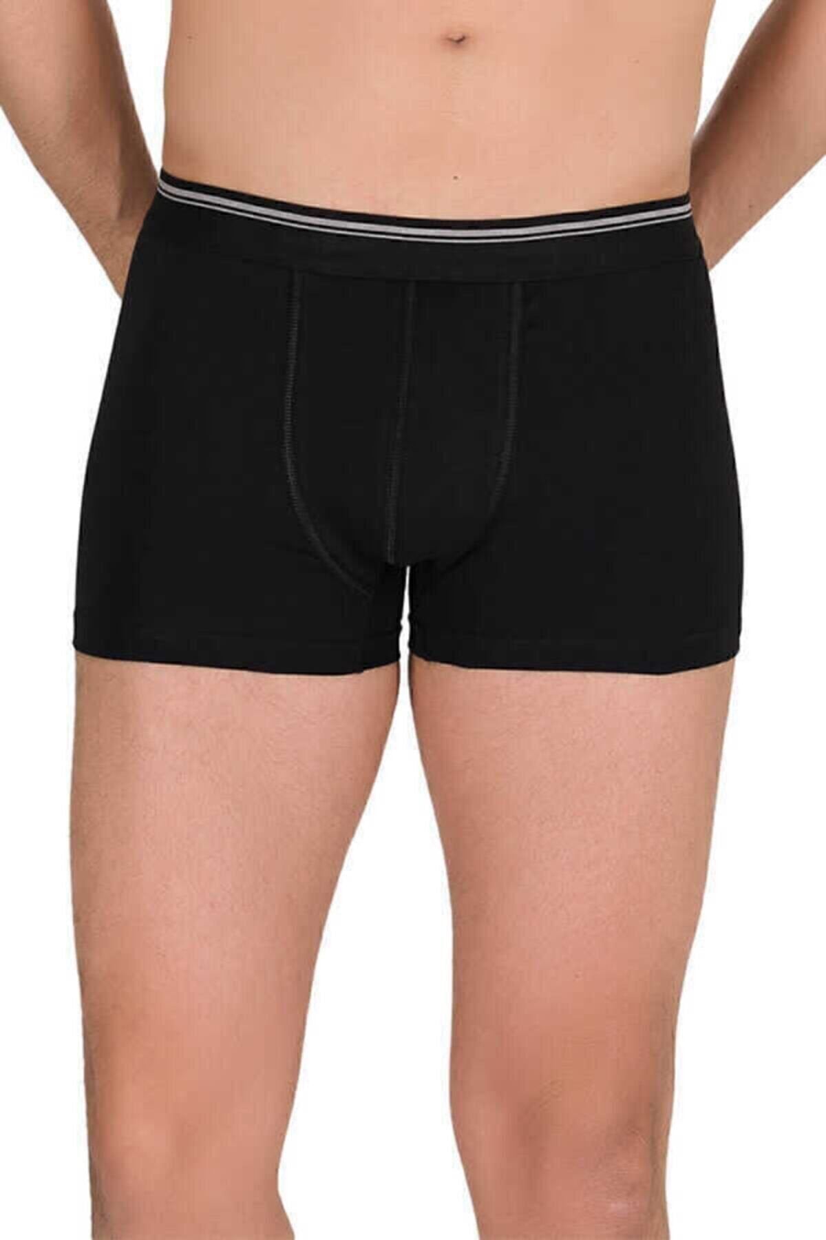 1097 Beyaz 6'lı Paket Likralı Boxer 1097 Beyaz