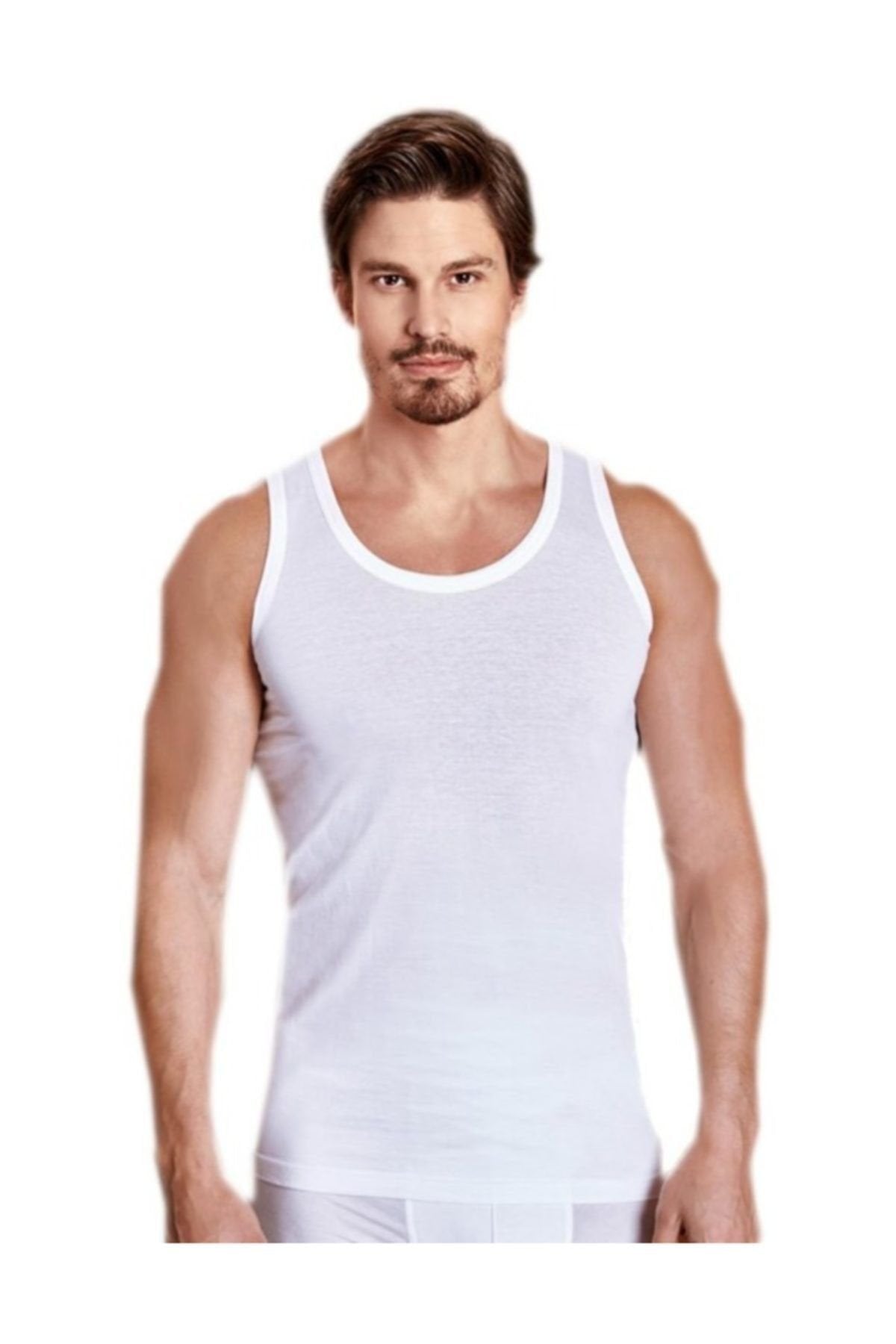 1020 Beyaz Klasik Erkek Atlet 3' Lü