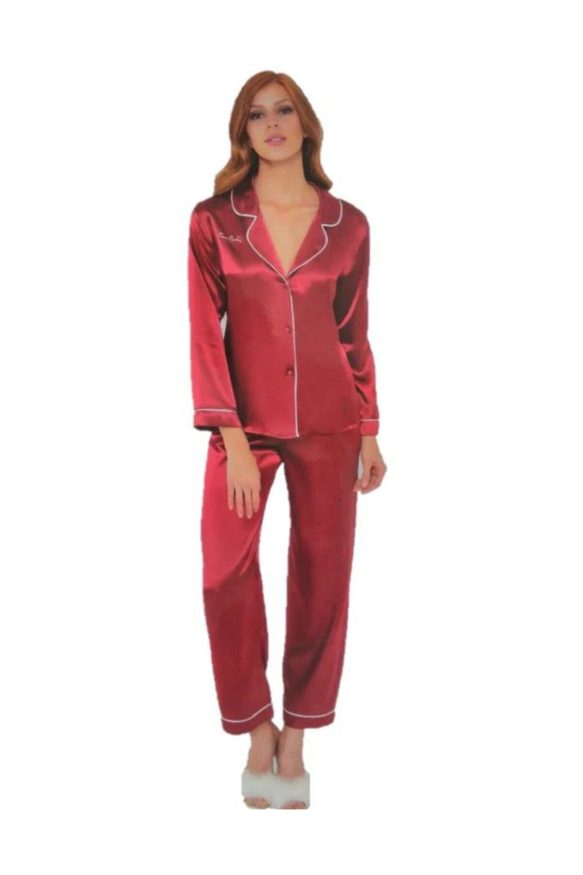 1200 Kadın Saten Pijama Takım