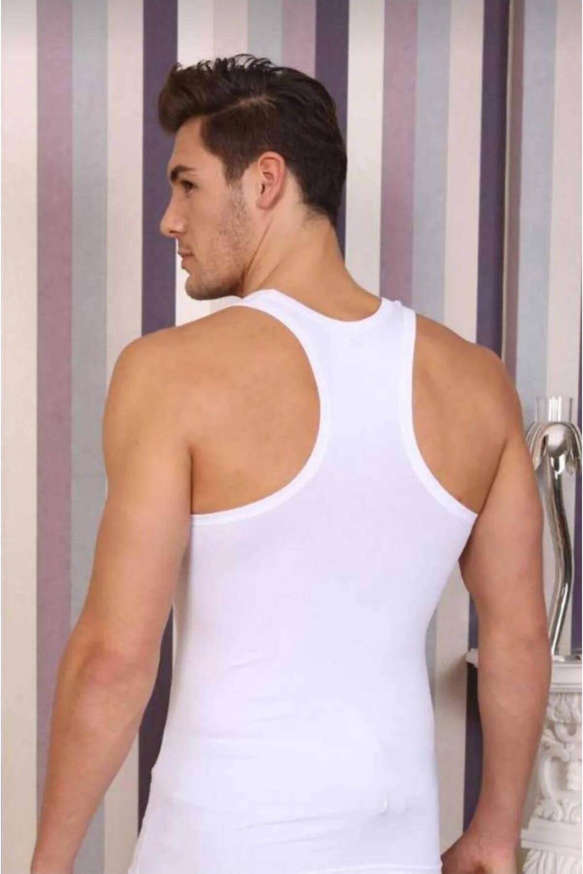 3 Adet Erkek Likralı Süprem Rambo Atlet 1029 -