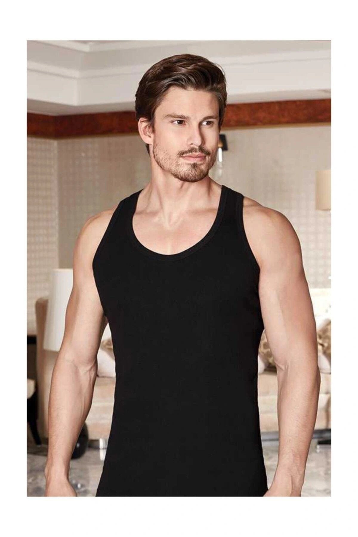 3 Adet Erkek Likralı Süprem Rambo Atlet 1029 -