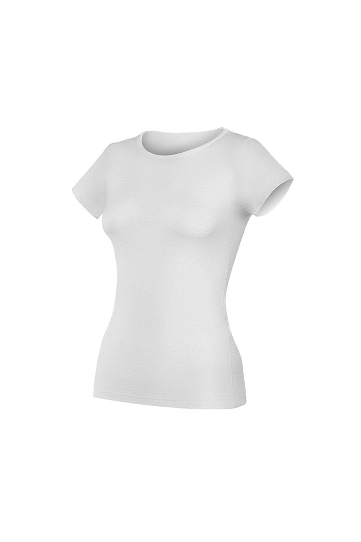 2325 Kadın Kısa Kol Termal Ekru