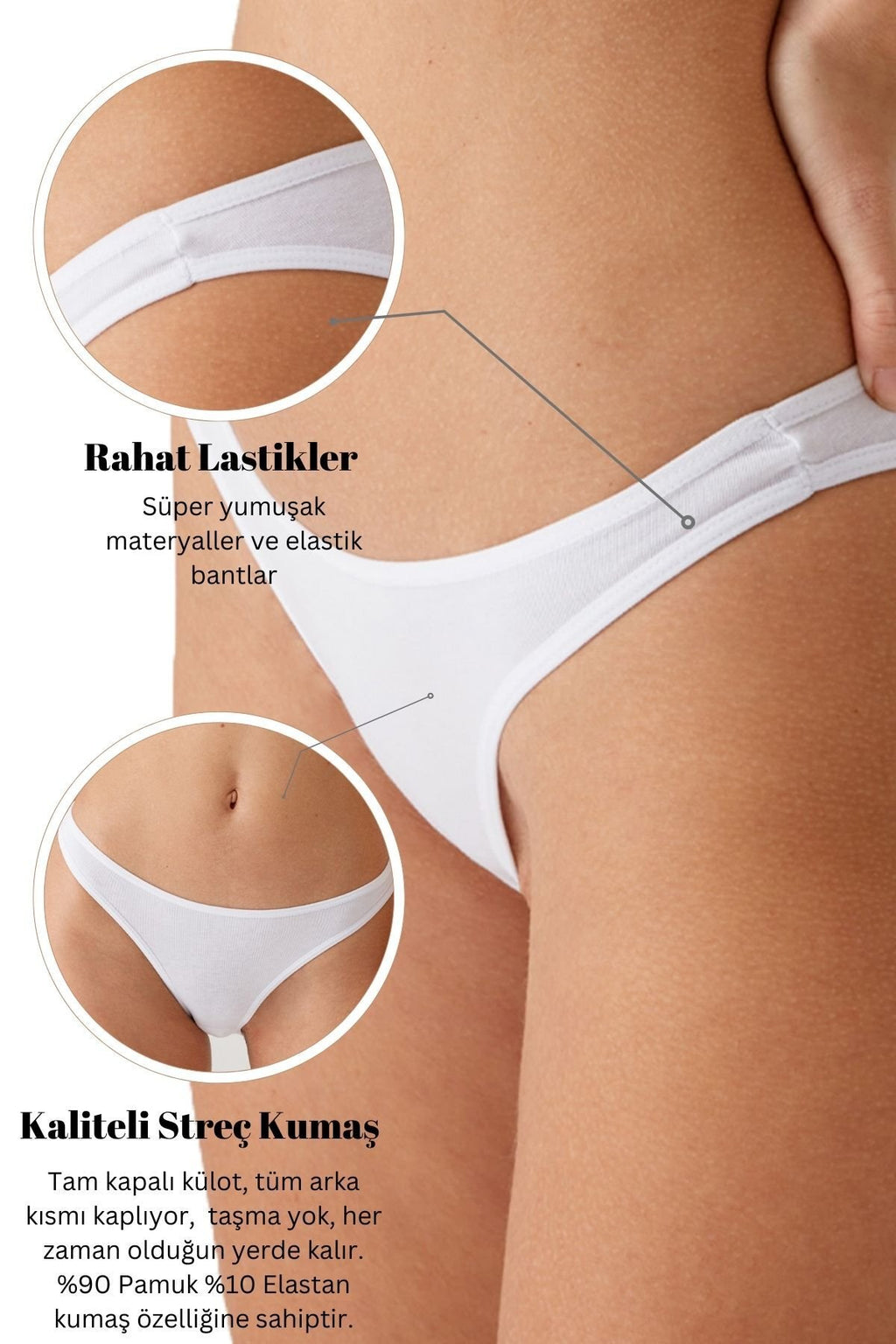 5'li Paket 2955 Pamuklu Basic Brief Normal Bel