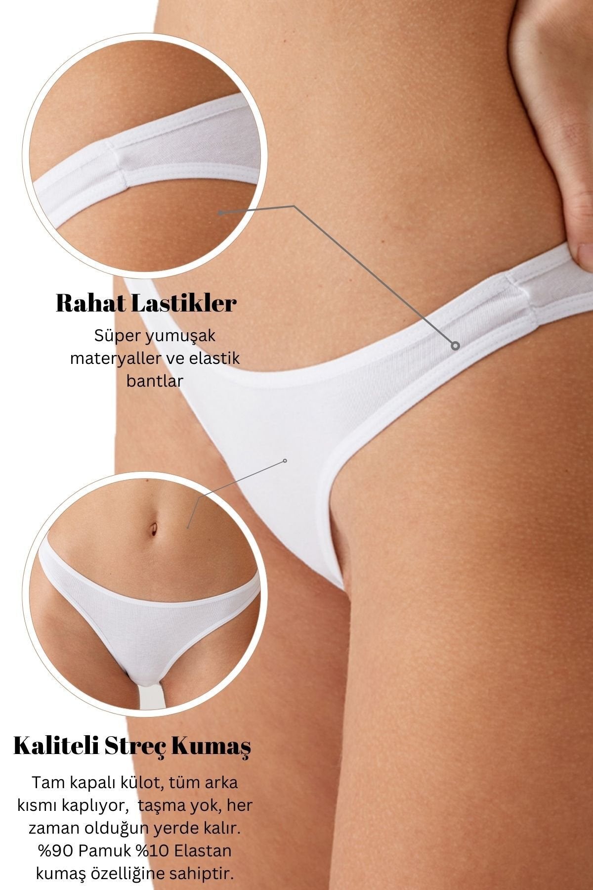 5'li Paket 2955 Pamuklu Basic Brief Normal Bel