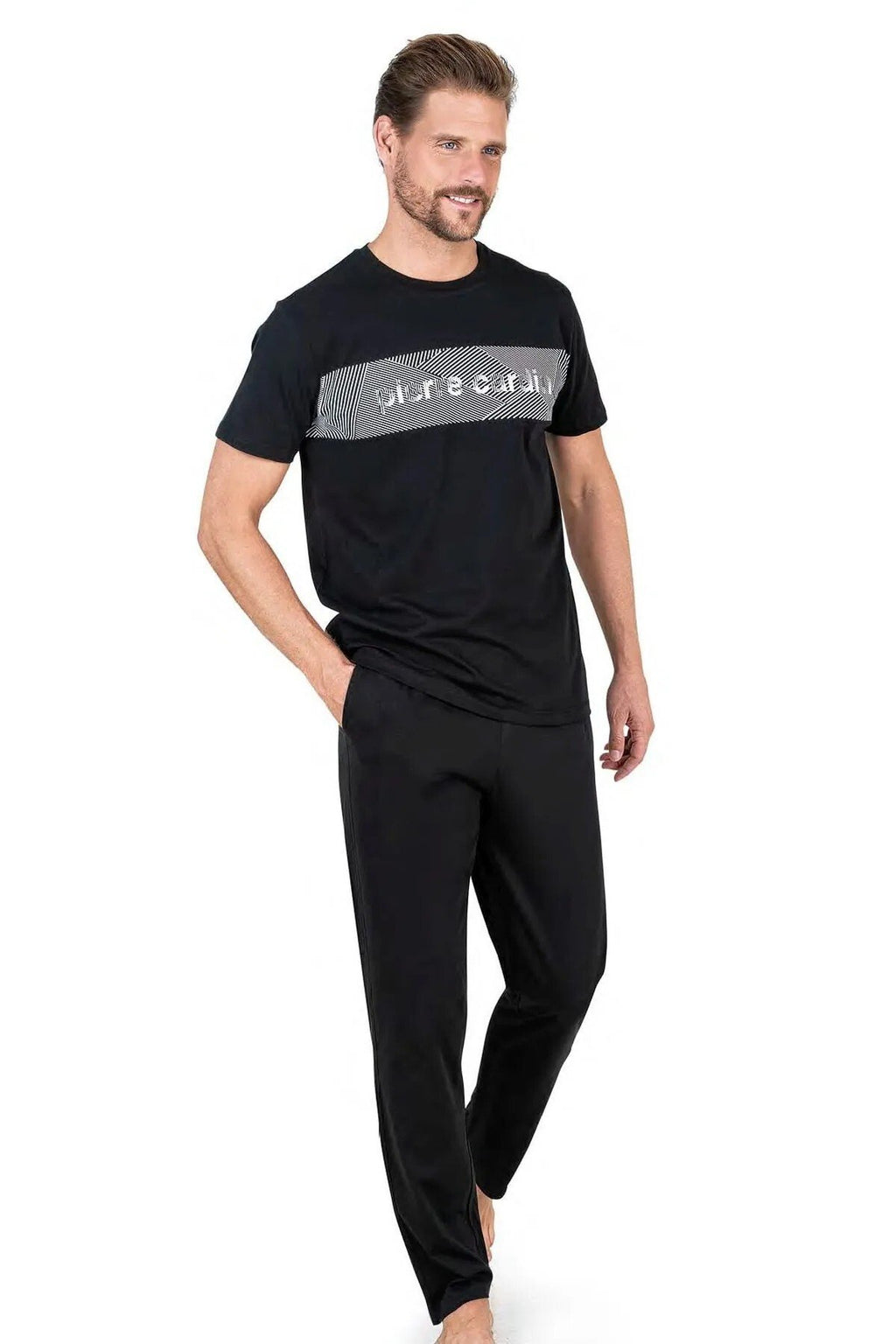 Erkek Kısa Kollu Penye Pijama Takımı