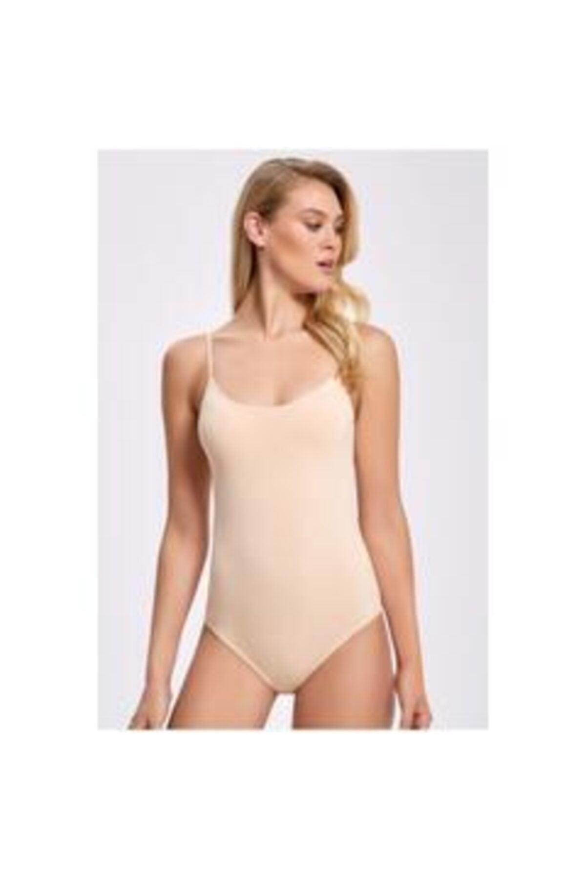 2081 Kadın İp Askılı Likralı Çıtçıt kapamalı Zıbın 3 Lü Paket