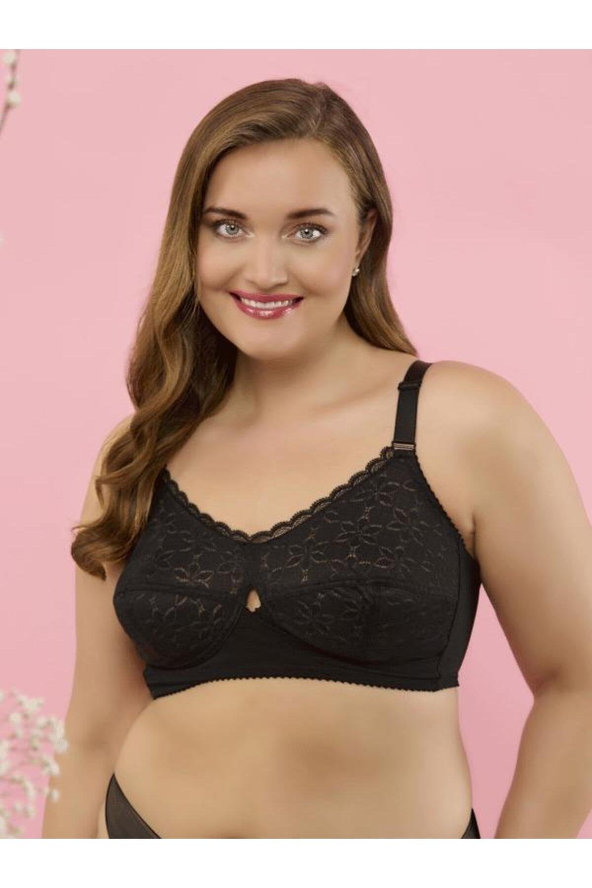 2 Beden Küçültücü ve Toparlayıcı Balensiz (Telsiz) Kutulu Dantelli Sütyen Cup'sız 1350