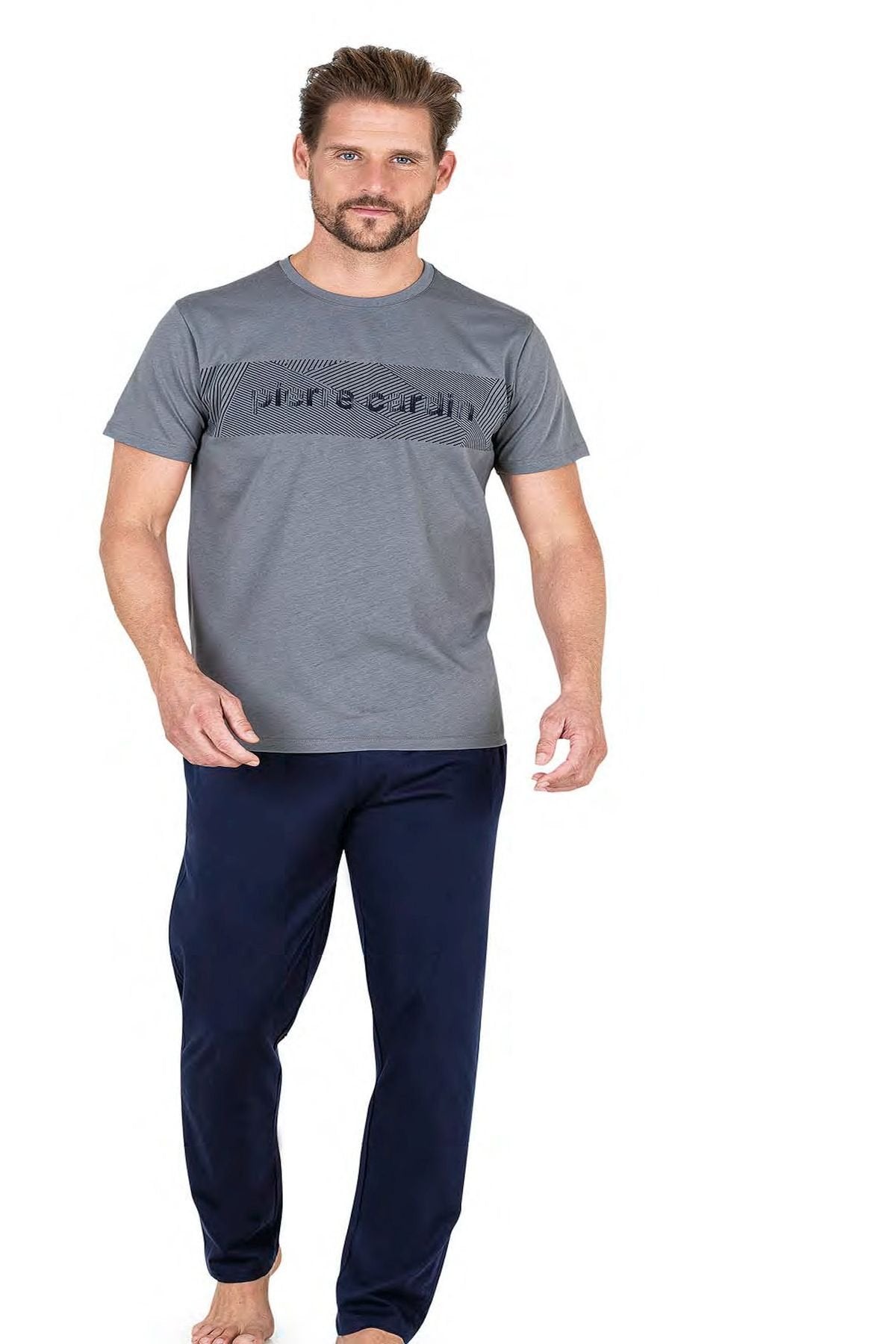 Erkek Kısa Kollu Penye Pijama Takımı