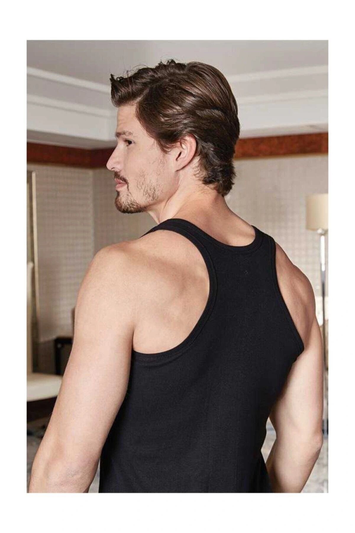 3 Adet Erkek Likralı Süprem Rambo Atlet 1029 -